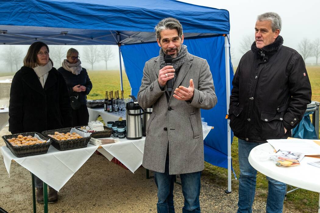 OB Bolay und Fachbereichsleiter Daniel Blank bei der Einführungsrede